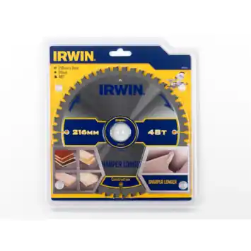 Irwin afkortzaagblad 48T voor hout / laminaat / MDF- 216 x 30 mm