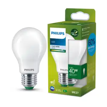 Philips LED peerlamp UltraEfficient mat E27 40W koelwit licht