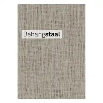 Behangstaal Vliesbehang Canvas zacht bruin (dessin 125084)