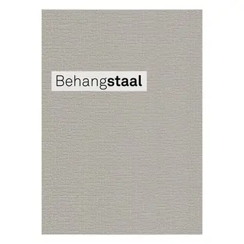 Behangstaal vliesbehang textiel uni lichtgrijs (dessin 103446)