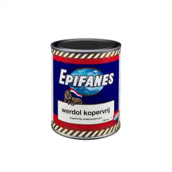 Epifanes Werdol kopervrij onderwaterverf zwart mat 750 ml