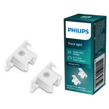 Philips EasyLink afsluitstuk railverlichting wit 2 stuks