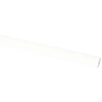 Lat kwartrond grenen wit gelakt 7x7mm 270cm
