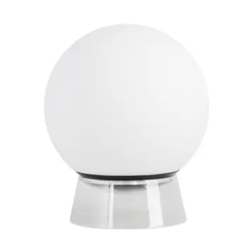 Lutec Connect tafellamp Globe zwart LED, wit en gekleurd licht, 20cm
