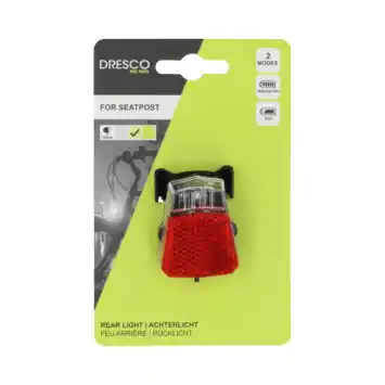 Dresco Led Batterij Achterlicht Sprint Zadelpen