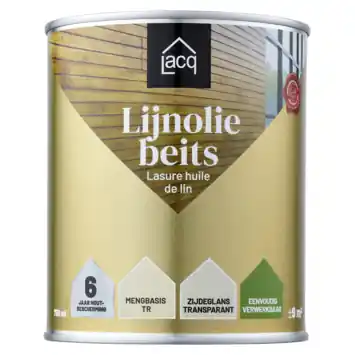 Lacq lijnolie beits zijdeglans 750 ml