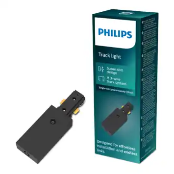 Philips EasyLink enkelzijdige stroomaansluiting railverlichting zwart