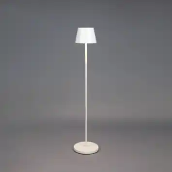 KonstSmide vloerlamp Pomezia Medium 5W oplaadbare LED verlichting wit
