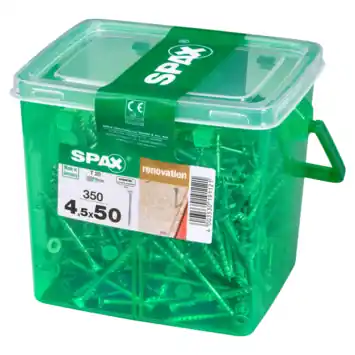 Spax renovatieschroef 4,5 x 50 mm wirox 350 stuks