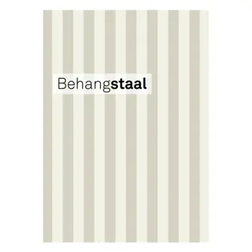 Behangstaal vliesbehang Little stripe naturel - gebroken wit (dessin 145525)