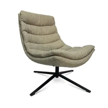 Fauteuil Benjamin warmbeige swivel stof