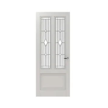 Lundia binnendeur Frama Tva 2I01 glas in lood wit gegrondverfd stomp 78 x 201,5 cm