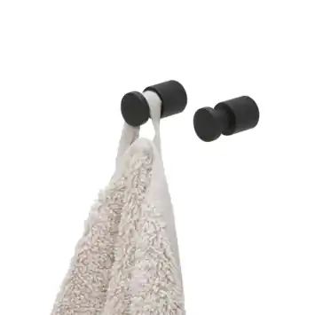 Tiger haken set van 2 Pico mat zwart RVS
