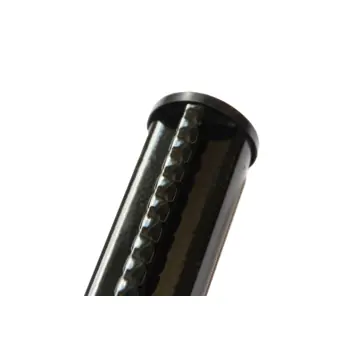 Profielpaal rond RAL 9005 zwart ø 48 mm, lengte 100 cm