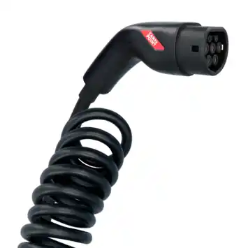Carpoint Spiraal Laadkabel Elektrische Auto Type2>2 16A 3phase 6 meter