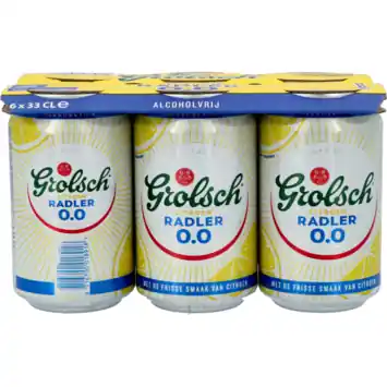 Grolsch radler citroen 0,0%  6 x 33 cl