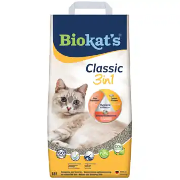 BIOKAT'S Classic 3in1 kattenbak vulling 18LT