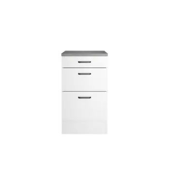 Optifit onderkast Bonn214 inclusief 1 kleine lade en 2 grote lades wit 88 x 50 x 60 cm