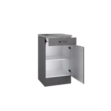 Optifit onderkast Bonn214 inclusief 1 lade en 1 deur antraciet 88x50x50 cm